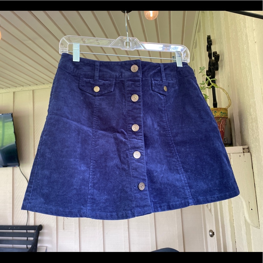 Forever 21 Faux Denim Skirt Medium